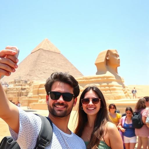 Tourists at Pyramids